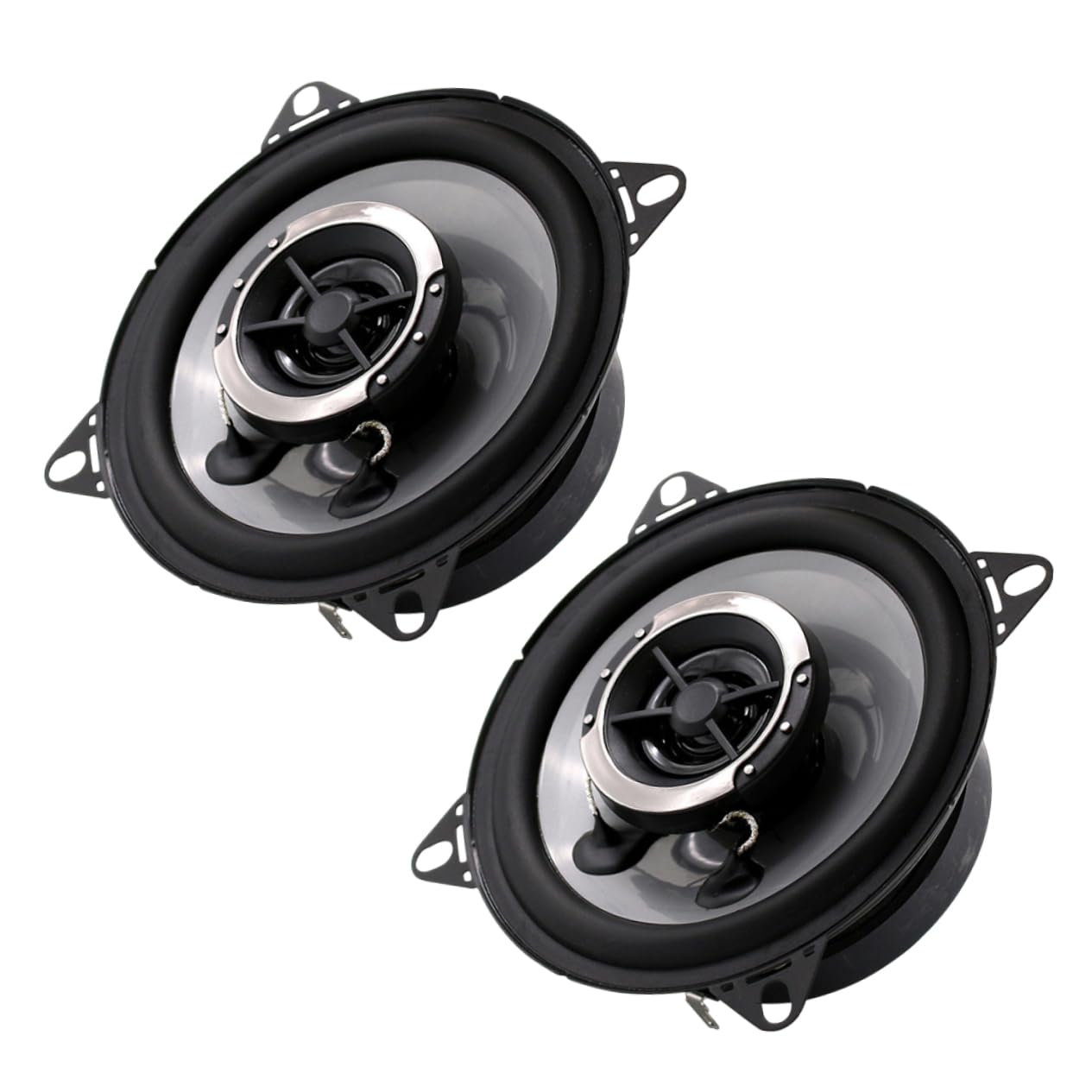 BESTonZON 2kawałki Głośnik Samochodowy Dual Cone Akcesoria Do Audio Samochodowego Łatwy Montaż Stylowy Czarny Design