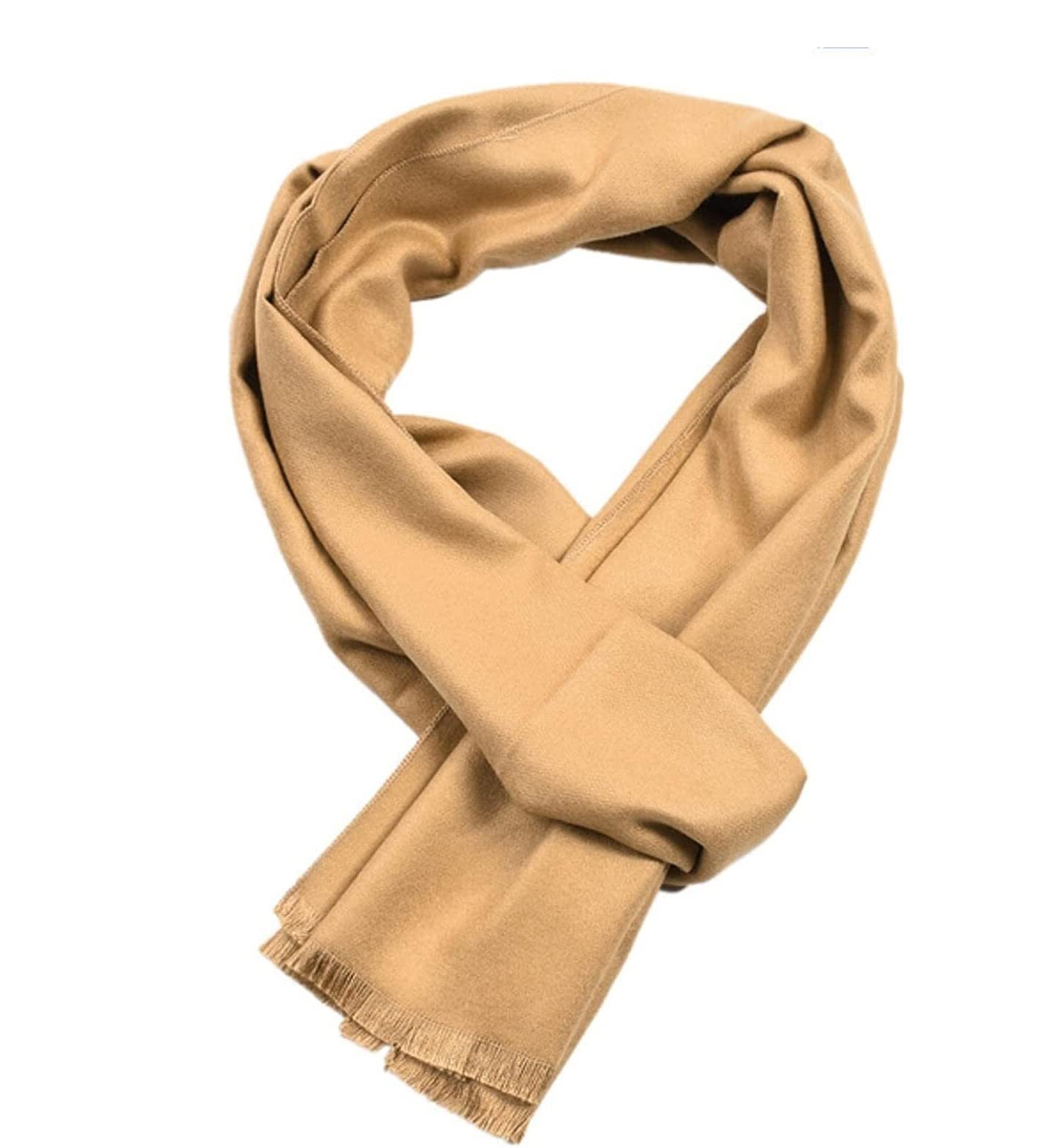 Sciarpe 70in Moda Uomo Tinta Unita Sciarpa Inverno Caldo Scialle Uomo Sciarpe Casual Nappa Foulard Sciarpe da donna