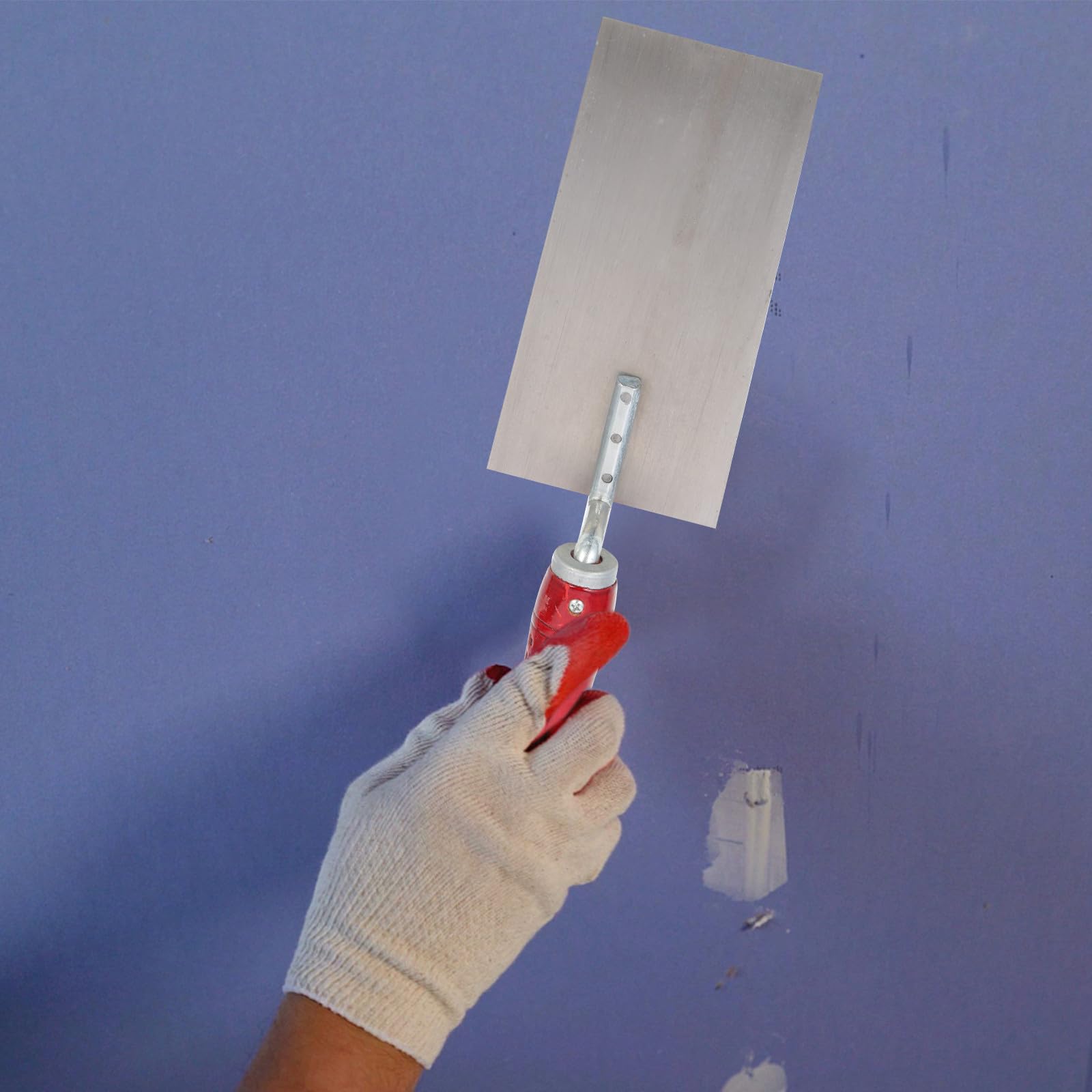 3 Stück Spachtelmesser aus Edelstahl und Holz für Zement