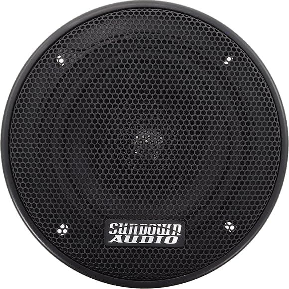 Sundown Audio E-5.25CX 5.25" Coaxial Car Speakers - 2-Way Full Range System with Titanium Tweeters - 50W RMS, 4-Ohm - Direct OEM Replacement, Easy 2.5" Mount, Grilles for Clear Audio