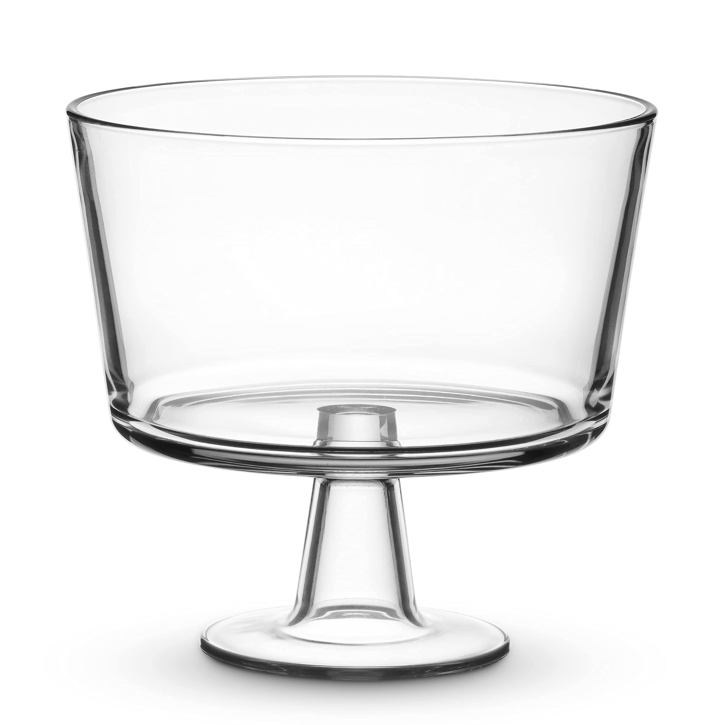 Godinger Trifle Bowl, Italian Made Crystal Glass Footed Trifle Bowls, Fruit Bowl, Dessert Display Cake Stand
