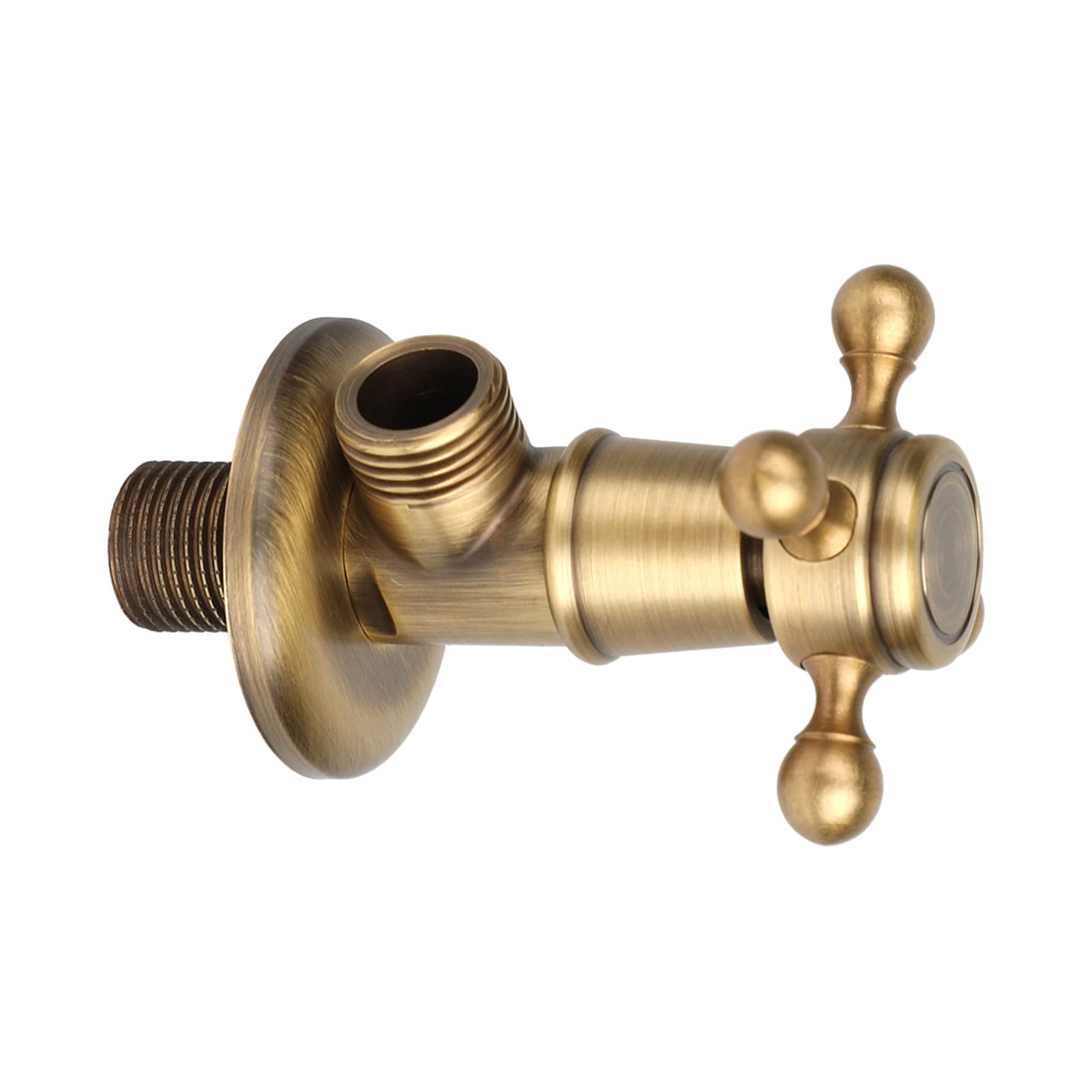 Vanne D'angle de Salle de Bain, Vanne Triangulaire en Laiton, Vanne Triangulaire de Quincaillerie Européenne, Vanne D'angle Antique pour Plusieurs Balcons, Salles de Bains,