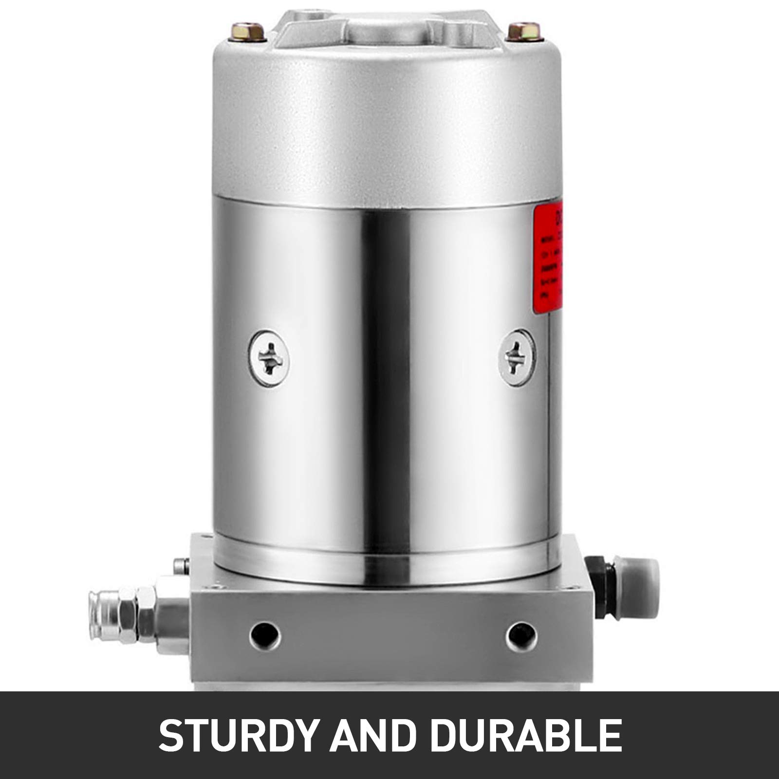 VEVOR Bomba Hidráulica 4L Bomba Hidráuli Eléctrica 2850R / MIN Bomba Hidráulica de Acción DC 12V Bomba Hidráulica con Tanque de Combustible 1.6-3KW Bomba Hidráulica de Acción Simple 1500 PS