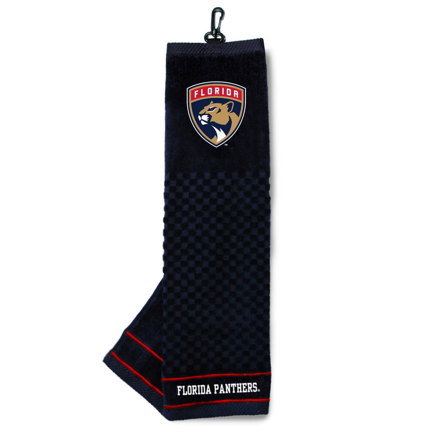 Team Golf NHL Embroidered Golf Towel, Checkered Scrubber Design, Embroidered Logo