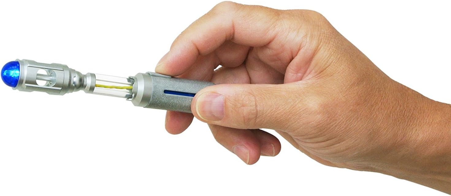 Doctor Who Sonic Screwdriver (10th Doctor) - Programmable Universal Remote Control - Collectible Prop Replica With Display Case by The Wand Company