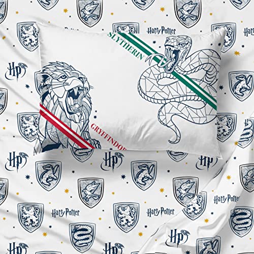 Image of Harry Potter Twin Comforter Set 5 Piece Kids Bedding, Gray