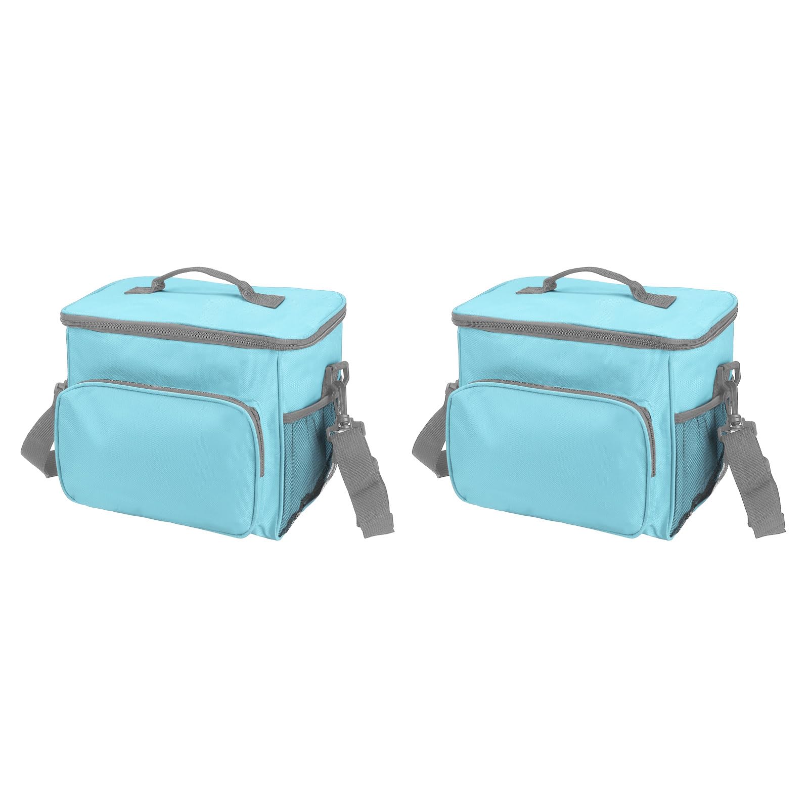 Boîte à déjeuner pour femmes/hommes, 2 pièces, sac à déjeuner isotherme, sac fourre-tout thermique, récipient à déjeuner réutilisable 9,4 x 6,7 x 10,2 pouces pour le travail, pique-nique en plein ai