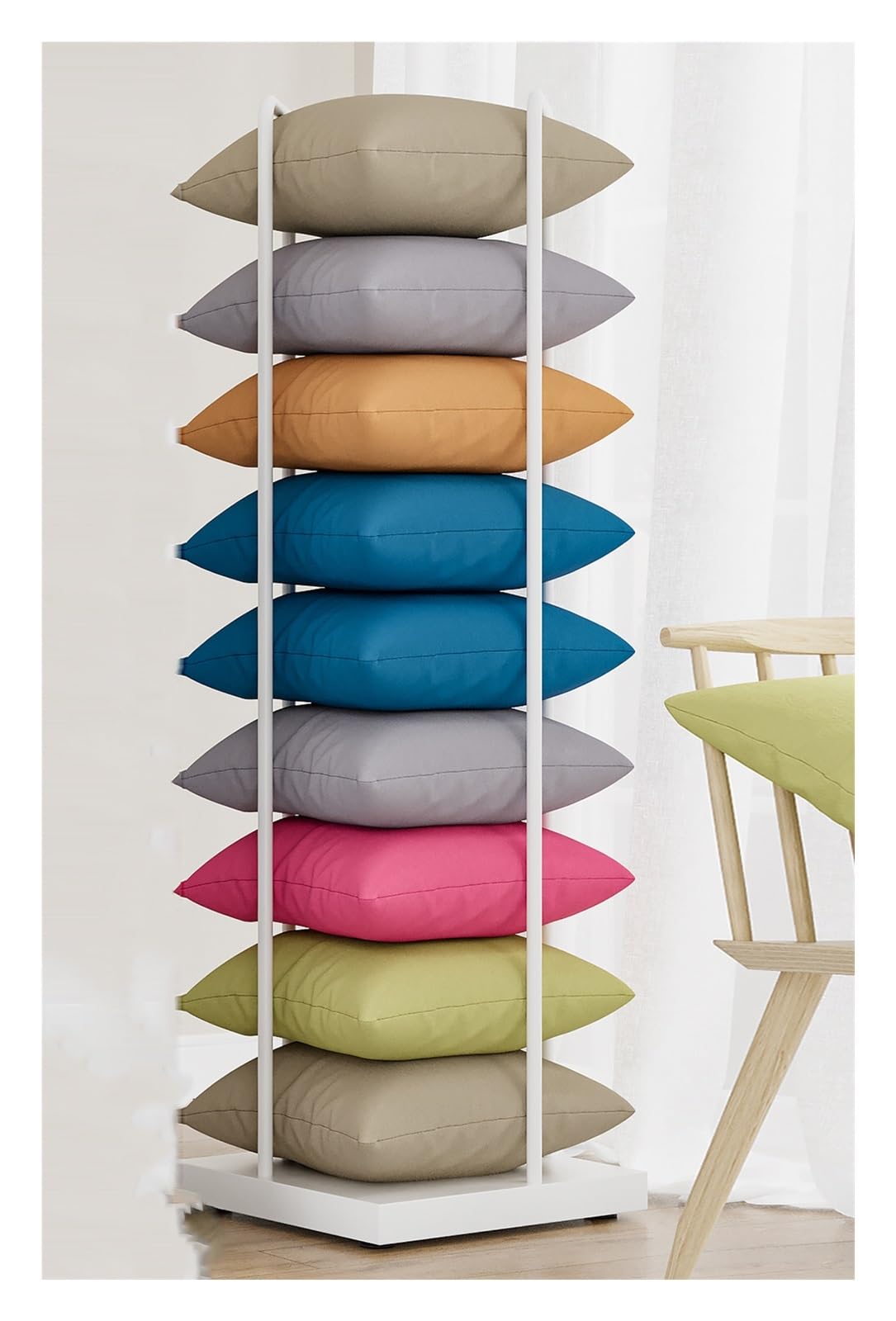 Support de rangement pour coussins 142 cm avec pieds réglables