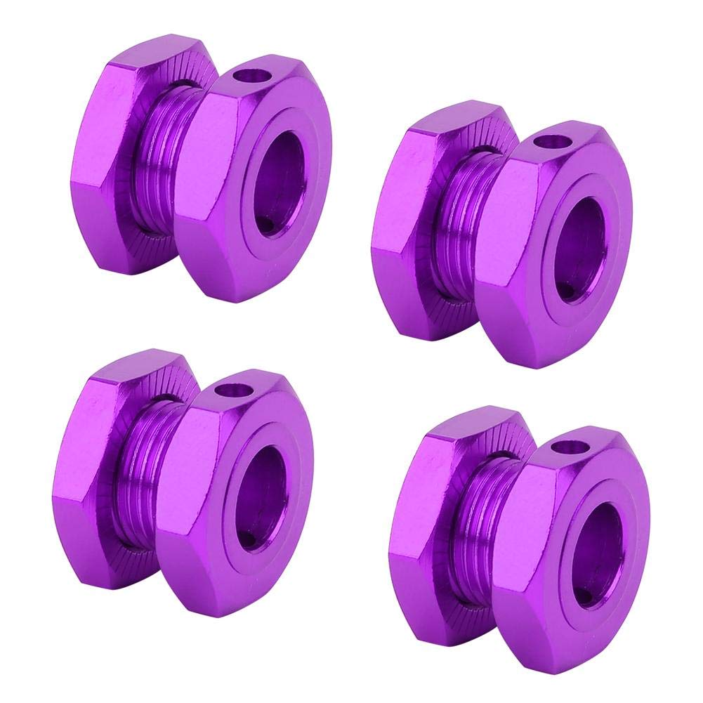 4Pcs RC Hex Coupler Kit, 17MM Wheel Hex Coupler Aluminum Alloy Toy Car Hex Driver for 1/8 RC Vehicle() Wheel Hex