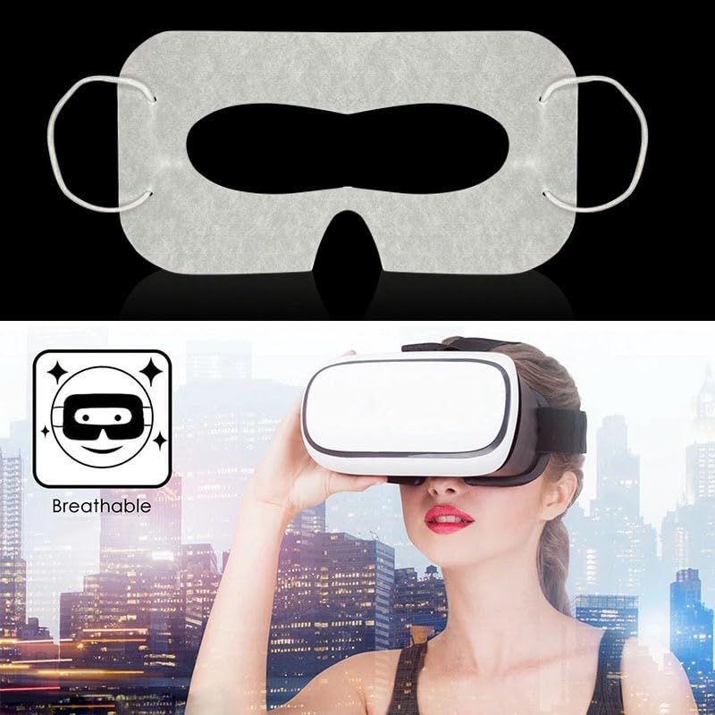 Einweg-VR-Schweißpads für Meta 3S, atmungsaktiv, hygienische Gesichtsabdeckungen, 100 Stück VR-Zubehör für Gaming und Fitness