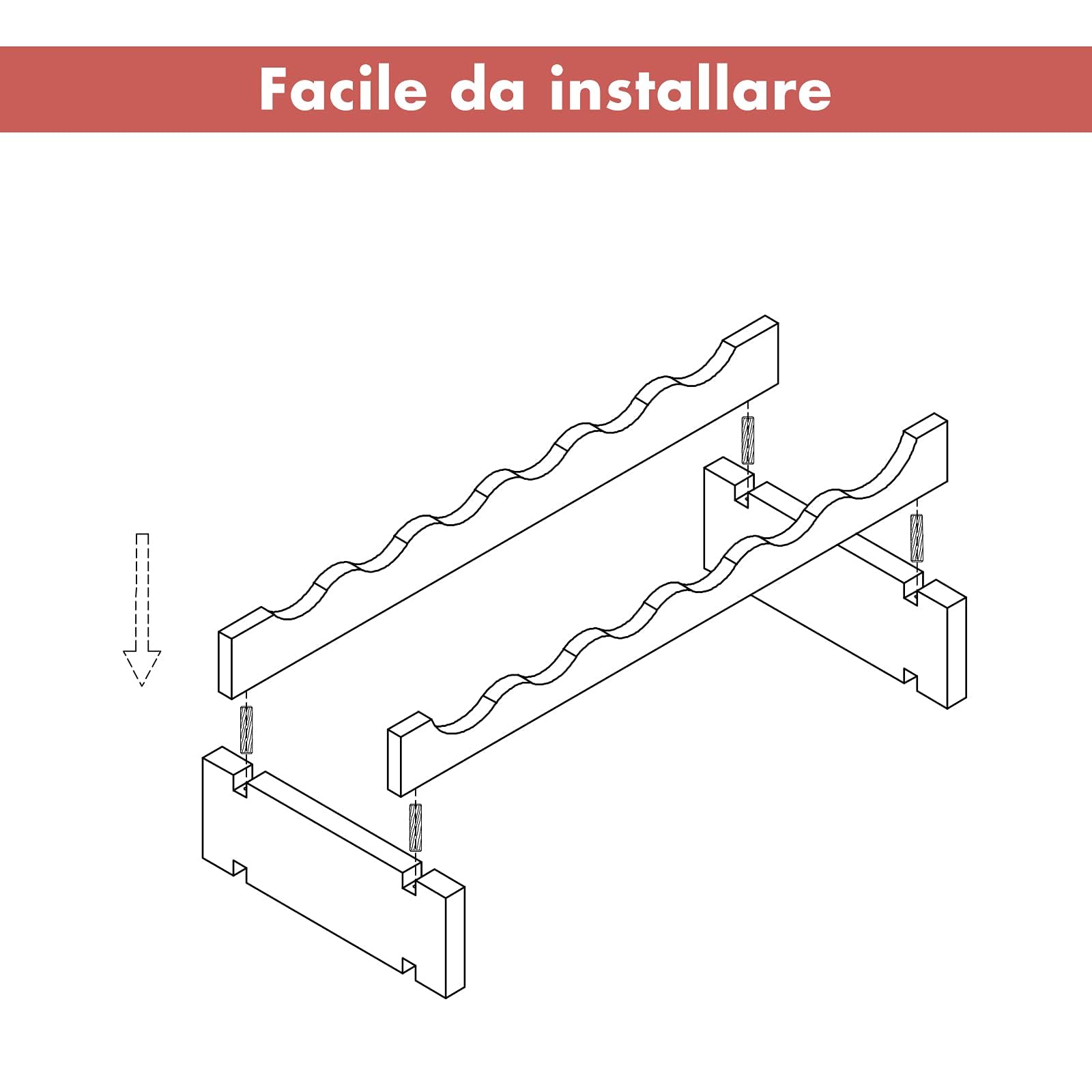 GYMAX Portabottiglie Vino in Legno di Pino, Cantinetta Vino con 6 Ripiani, per 36/72 Bottiglie di Vino, Porta Bottiglie di Vino da Terra, per Cantina, Sala da Pranzo, Bar (63 x 28 x 85 cm)