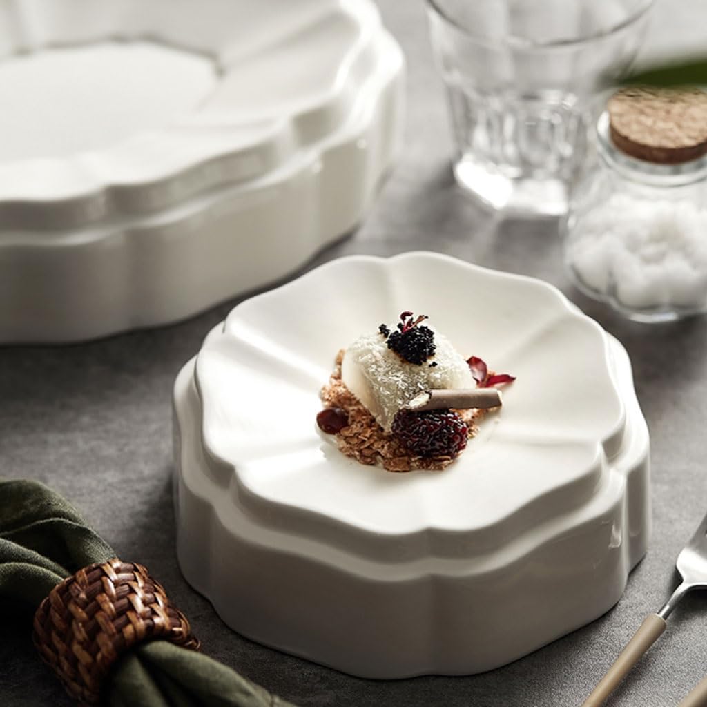 Forniture Per Feste Piatto speciale piatto freddo Hotel Stoviglie irregolari Piatto Ristorante Club Snack Piatto da dessert Piatti Della Festa (Size : L)