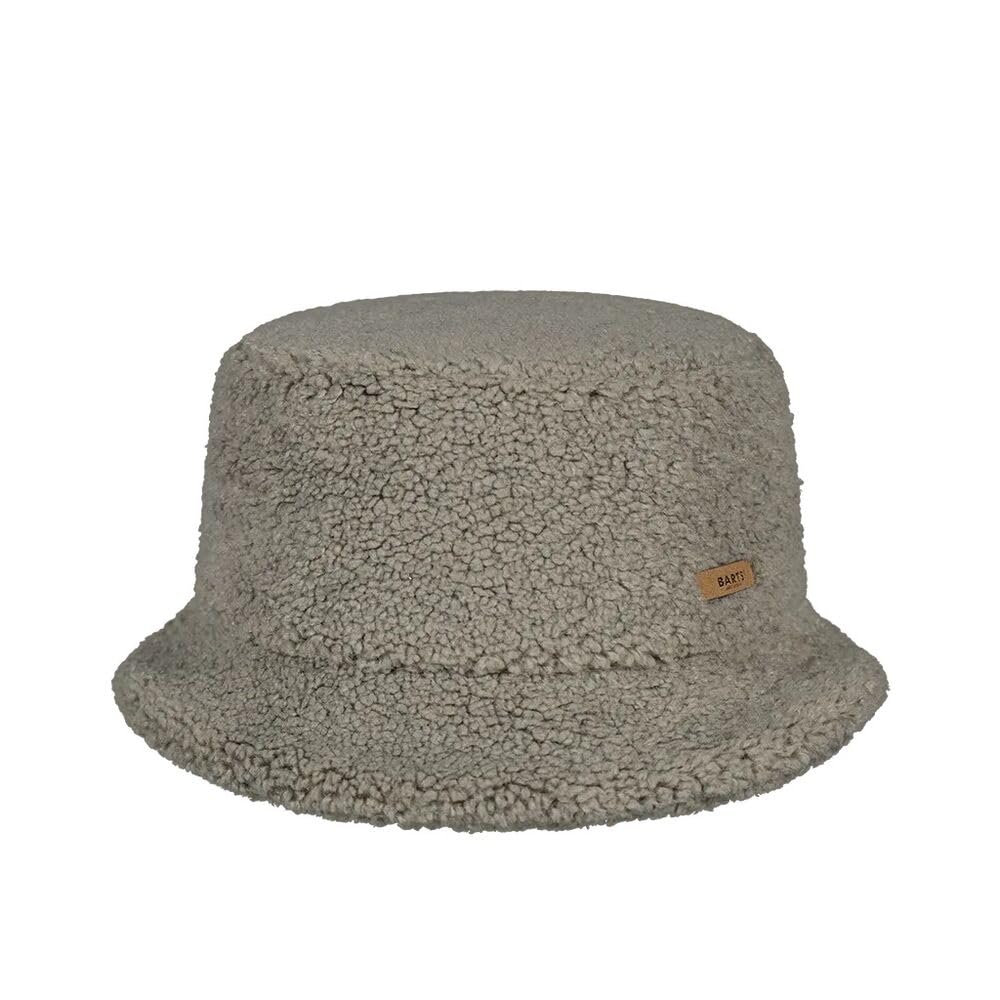 Barts Women's Pale Army Teddybuck Borg Fleece Fluffy Bucket Hat - One Size