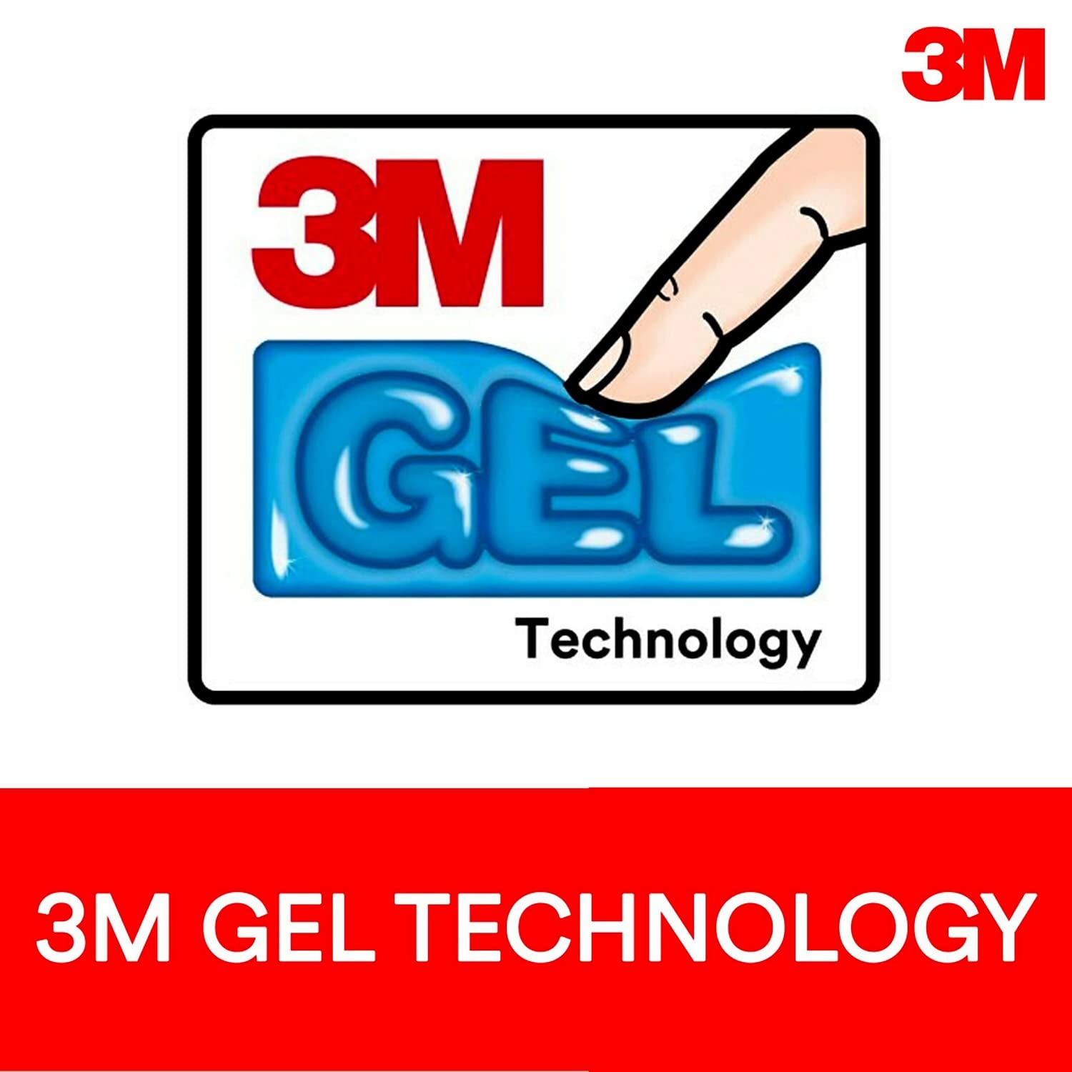 3M Wr420le Gel-Handgelenkauflage für Tastatur, 49,5 x 26,7 cm, schwarzes Kunstleder