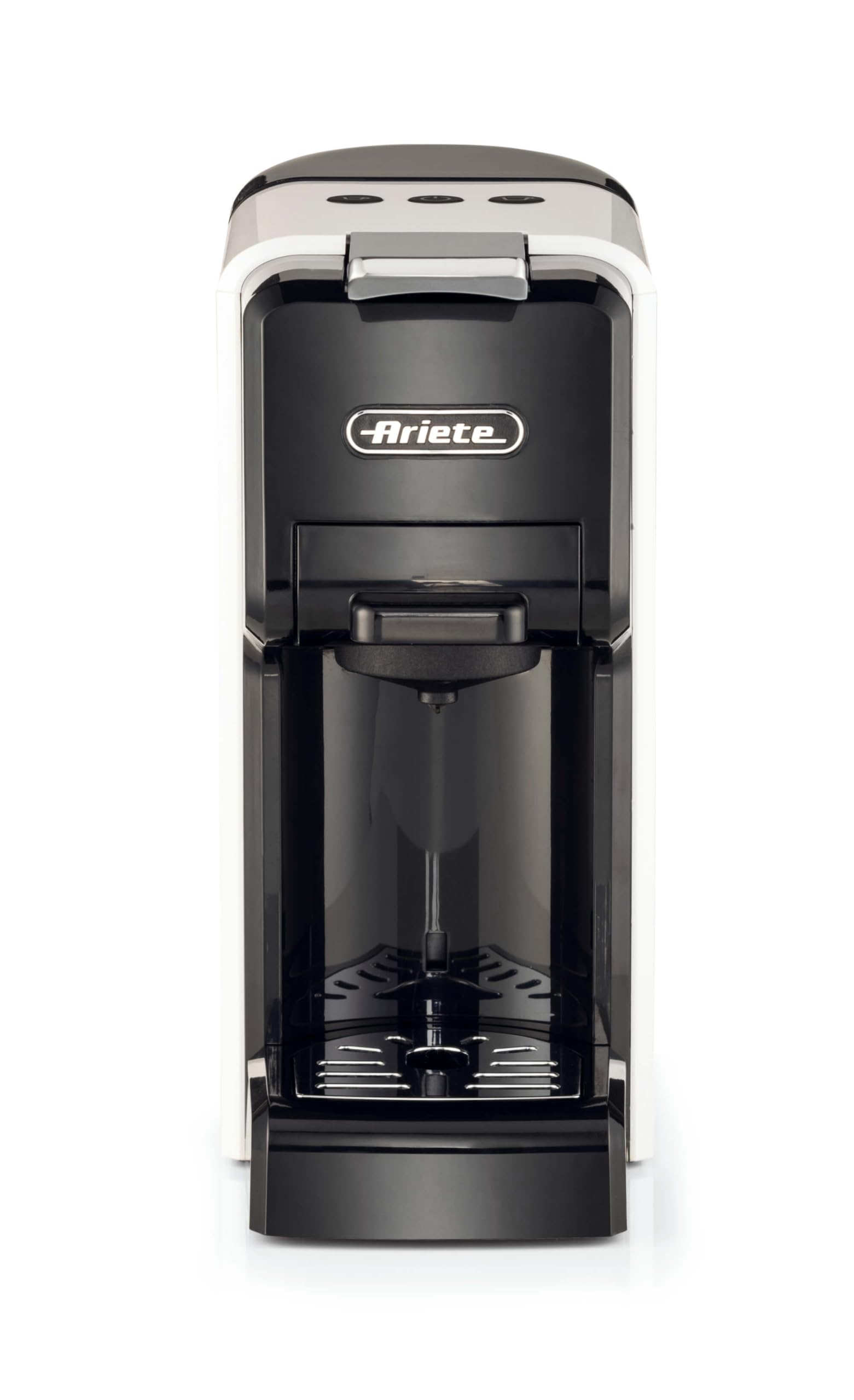 Ariete 1304/00 Macchina da caffè espresso a cassetto per capsule Nespresso*, Dolcegusto* e Lavazza A Modo mio*, cialde e polvere, Bianco