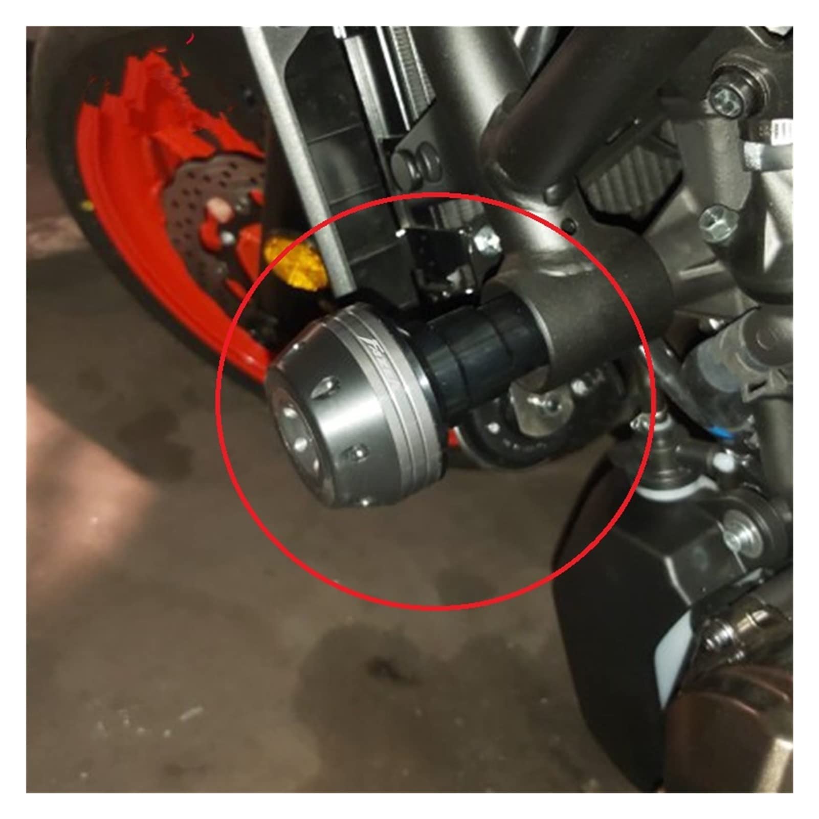 Motocykl Przed Upadkiem Rama Ochronna Suwak Osłona Owiewki Anti Crash Pad Protector Dla YAMAHA FZ1 FZ6 FZ8 FAZER FZ 1 FZ 6 FZ 8 Akcesoria (Kolor : Czerwony)