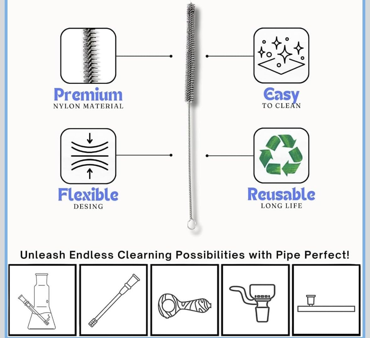 Ammo Glass Screen Filter for Bongs – 10mm Metal Mesh Screens – Bong Accessory | Hookah Screen | Chillum Filter | Pack of 10 (Each Pack Contains 5 Screen Filters) with Cleaning Brush 1