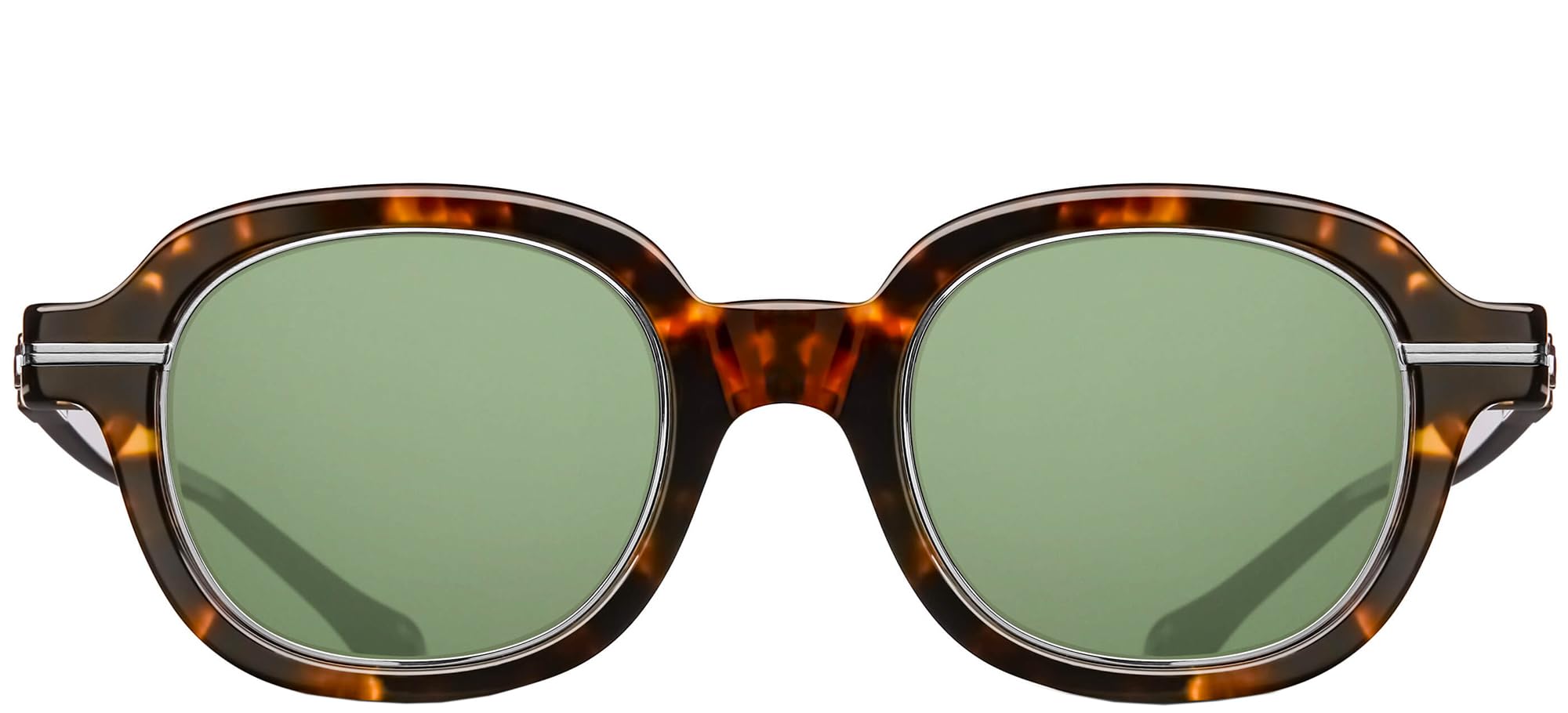MatsudaSunglasses M2051 Tokyo Tortoise Brushed Silver/Sage Green 48/23/142 unisex