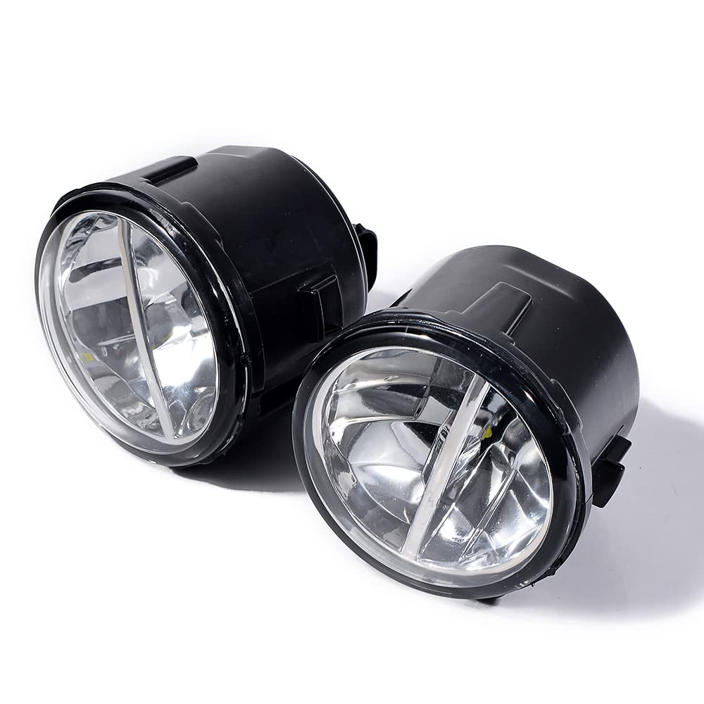 Pair Driving Fog Lamps H11 Led Fog Light White 6000K Compatible with Nissan Cube Juke Quest Murano Rogue Versa Infiniti FX EX QX M G Q