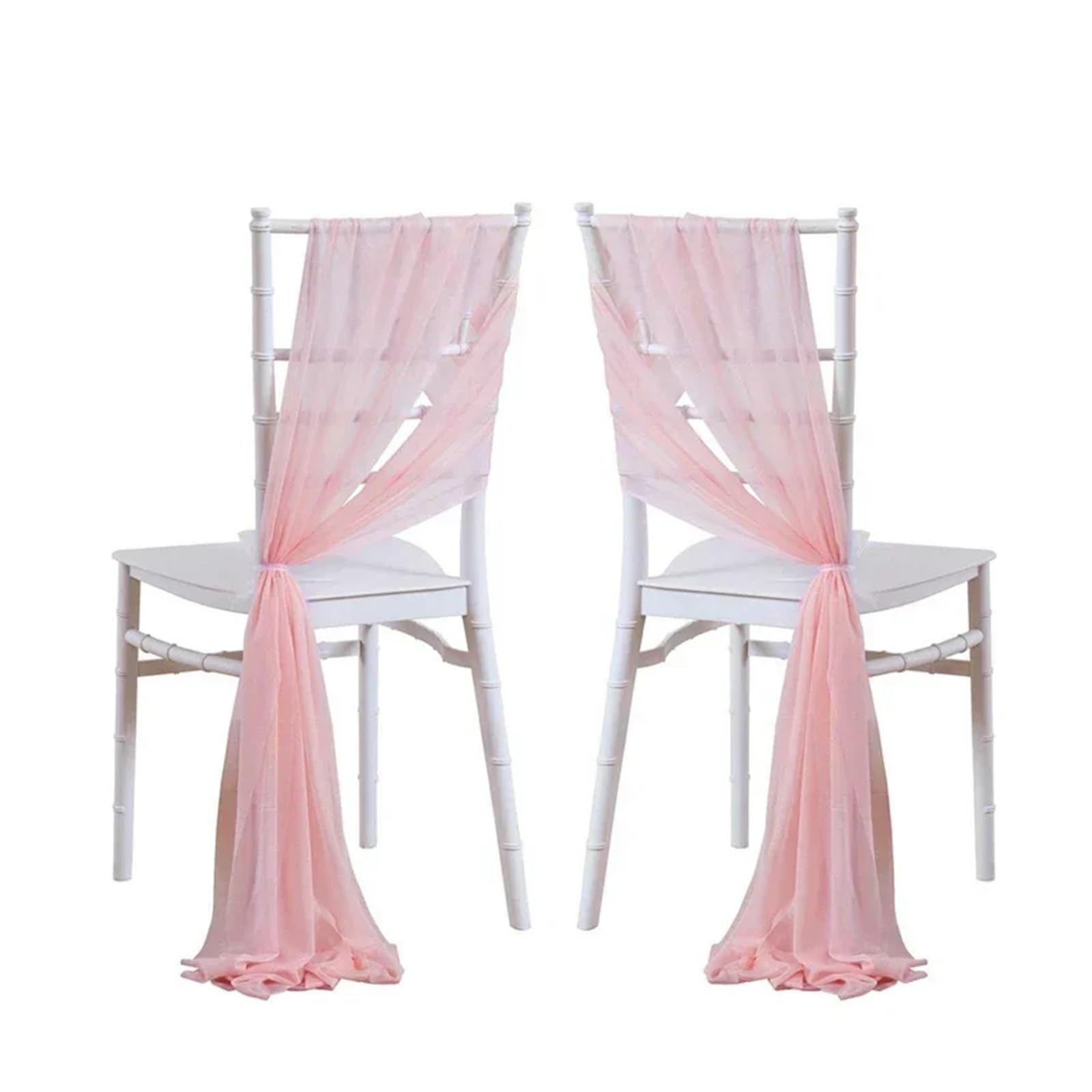 Stuhlschleife Hochzeit 10/50 Stück Chiffon-Stuhlschärpen, Salbeigrün, 17 x 250 cm, 12er-Set Schärpen for Hochzeiten, Stuhlhussen, Bänder, Hochzeitsfeiern, Gangstühle, Dekoration(Pink,10 pcs)