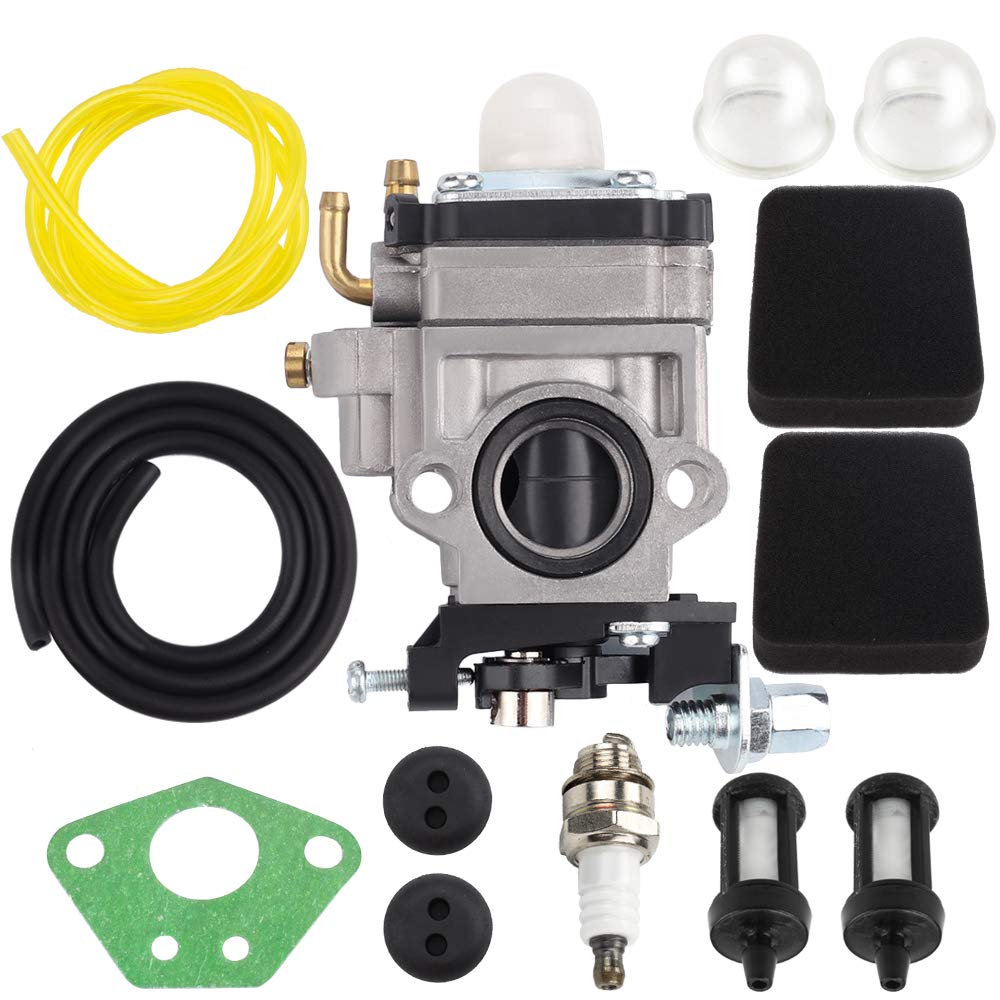 Hipa300486 Carburetor 3004156 Air Filter for Earthquake 43cc Viper Engine E43 E43CE E43WC Auger MD43 WE43 WE43E WE43CE Edger MC43 MC43E MC43CE MC43ECE MC43RCE Tiller Cultivator Fuel Line