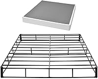 Vista 10 de VEVOR Base de cama tamaño Queen con tela lavable, marco de metal resistente para cama Queen, base de colchón de 9.1 pulgadas, capacidad máxima