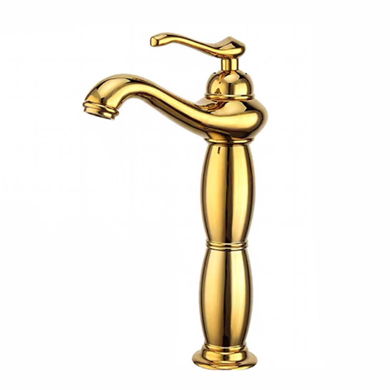 Grifo de baño vintage dorado con monomando retro 7