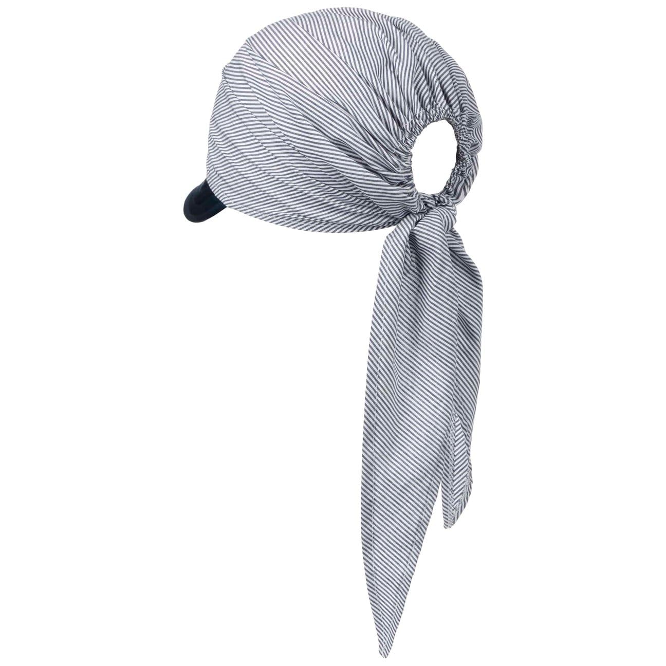 SOMBREROSHOP Jasmine Bandana con Visera A Rayas Multicolor Mujer Primavera Verano