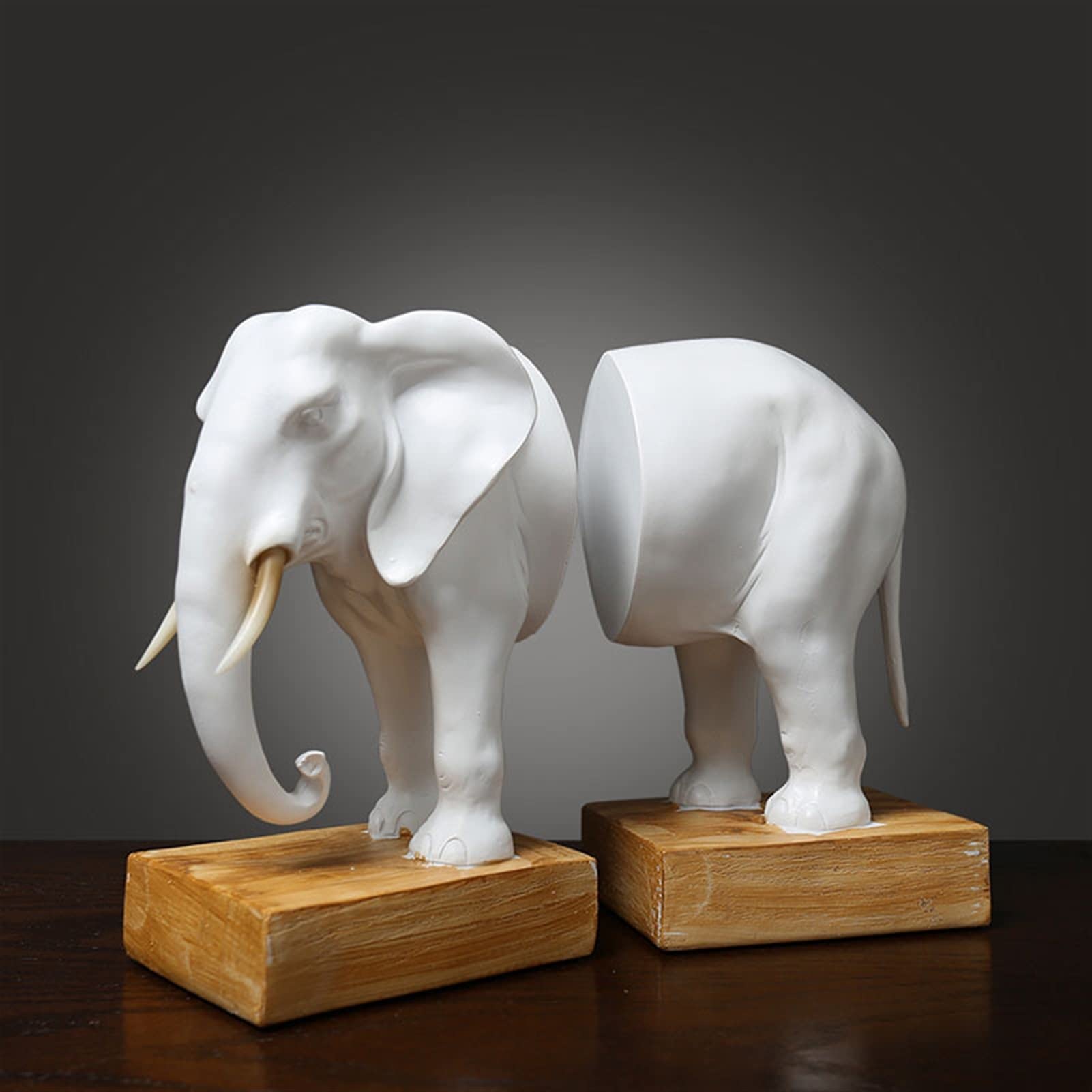 Antique Elephant Bookends Home Study Room Office Office Decoration Unikalne Podpórki do Książek