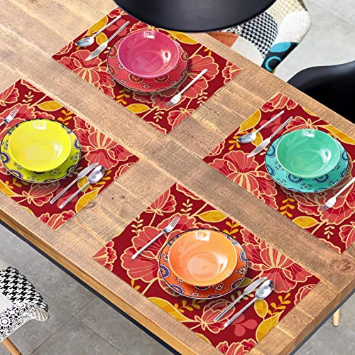 Set de table antidérapant thermique pour protéger la table des taches et brûlures lot de 6 - 8