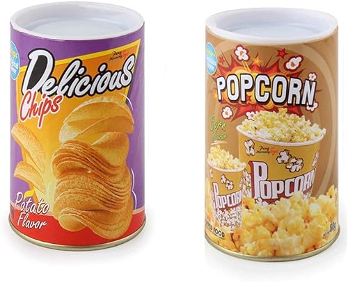 TJYONGHI The Potato Chip Snake Can Jump Spring Snake Toy Gift April Fool Day Decoración de fiesta de Halloween bromas en una lata de regalo de broma