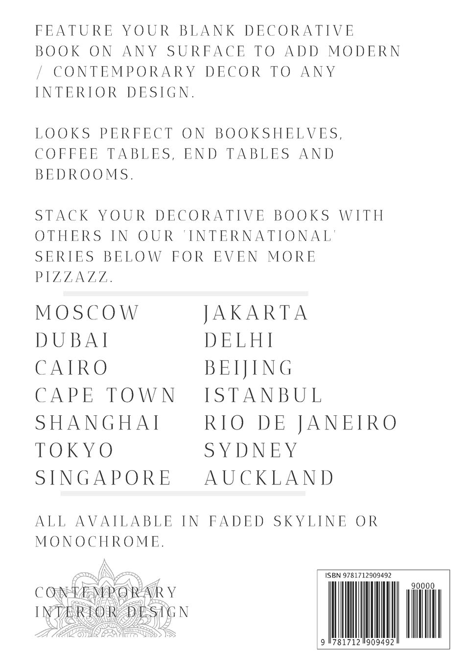 Seoul: A decorative book for coffee tables, bookshelves, bedrooms and interior design styling: Stack International city books to add decor to any ... home or as a modern home decoration gift.: 30