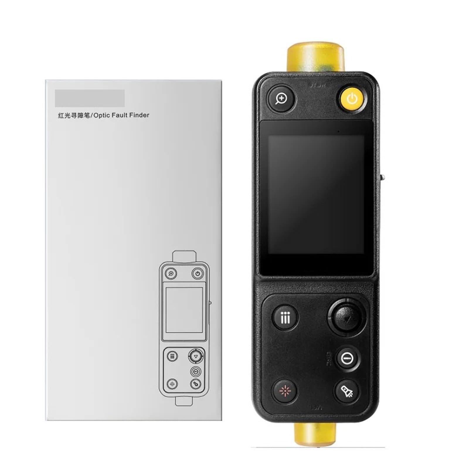 Tester Fibra Optica, Detector de fallas ópticas de 20 km, reflectómetro óptico en el dominio del tiempo, Fiber Ranger, FTTB, FTTH, medidor de punto de ruptura, VFL de 10 mW(APC Port)