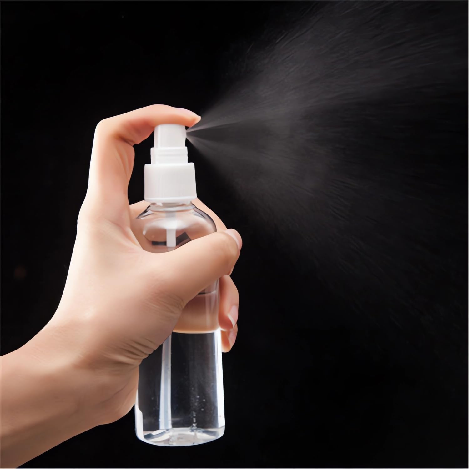 24 pièces 250ml Transparent flacons vaporisateurs vides en plastique de Avec Sprayer Noir, Vaporisateur Cheveux Vaporisateur Plante Vaporisateur Eau