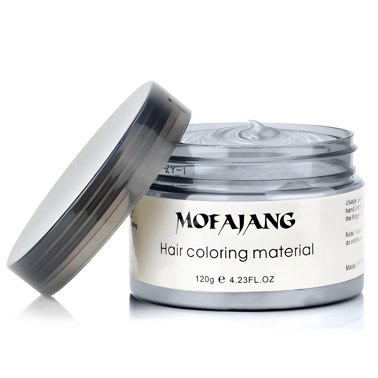 Sliver Gray Temporary Hair Color Wax -SOVONCARE Washable Hair Dye for Men & Women, All-Day Hold Disposable Hair Styling Clays for Party, Cosplay & Daily 4.23 oz