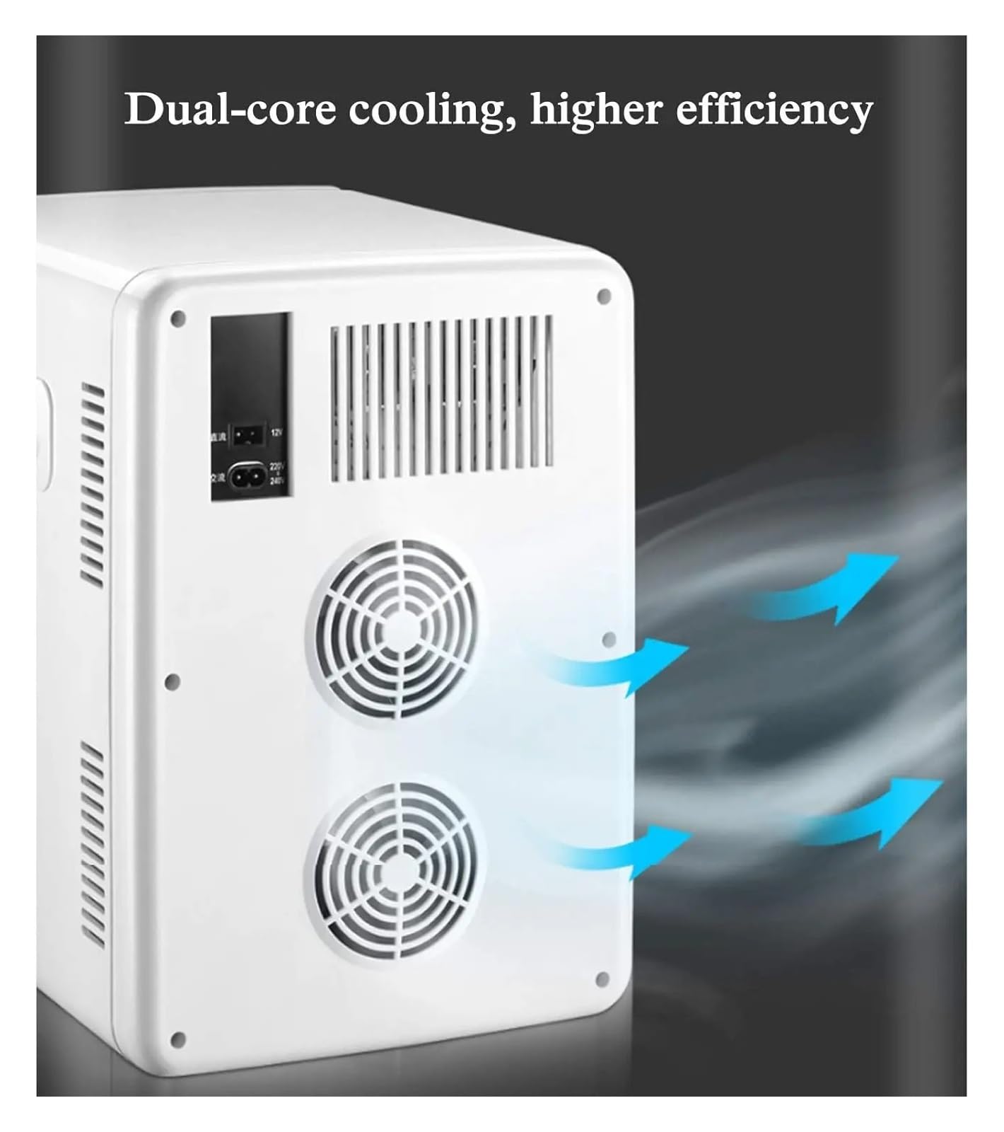 Refrigerador portátil for Coche, compresor, Doble núcleo, Compacto, Personal, 20 l, Pantalla táctil.(EU Plug)