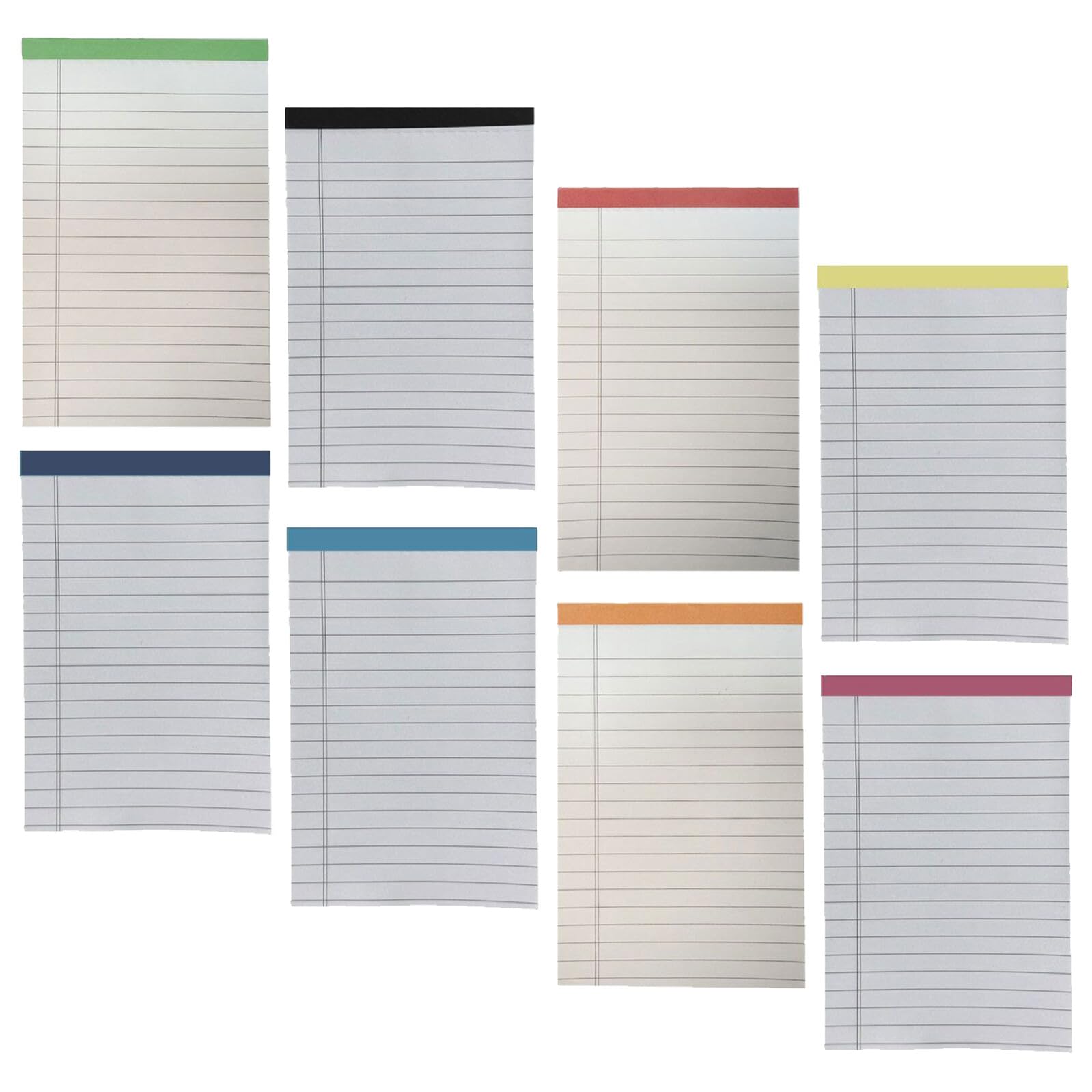 Bloc de tablettes de écriture petit format, mini bloc-notes à lignes larges pour école et bureau - 8