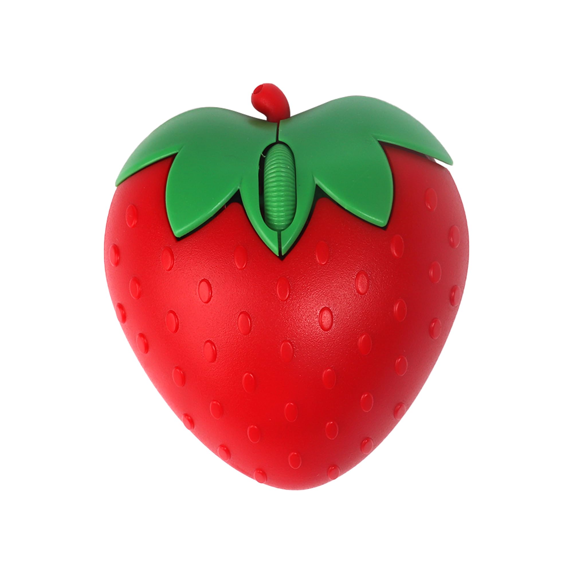 Wireless Mouse Bluetooth Cute Fruit Strawberry Shape Mouse 2.4GHz & Bluetooth 1000DPI Optical Computer Mice with USB Receiver Portable Cordless Mouses