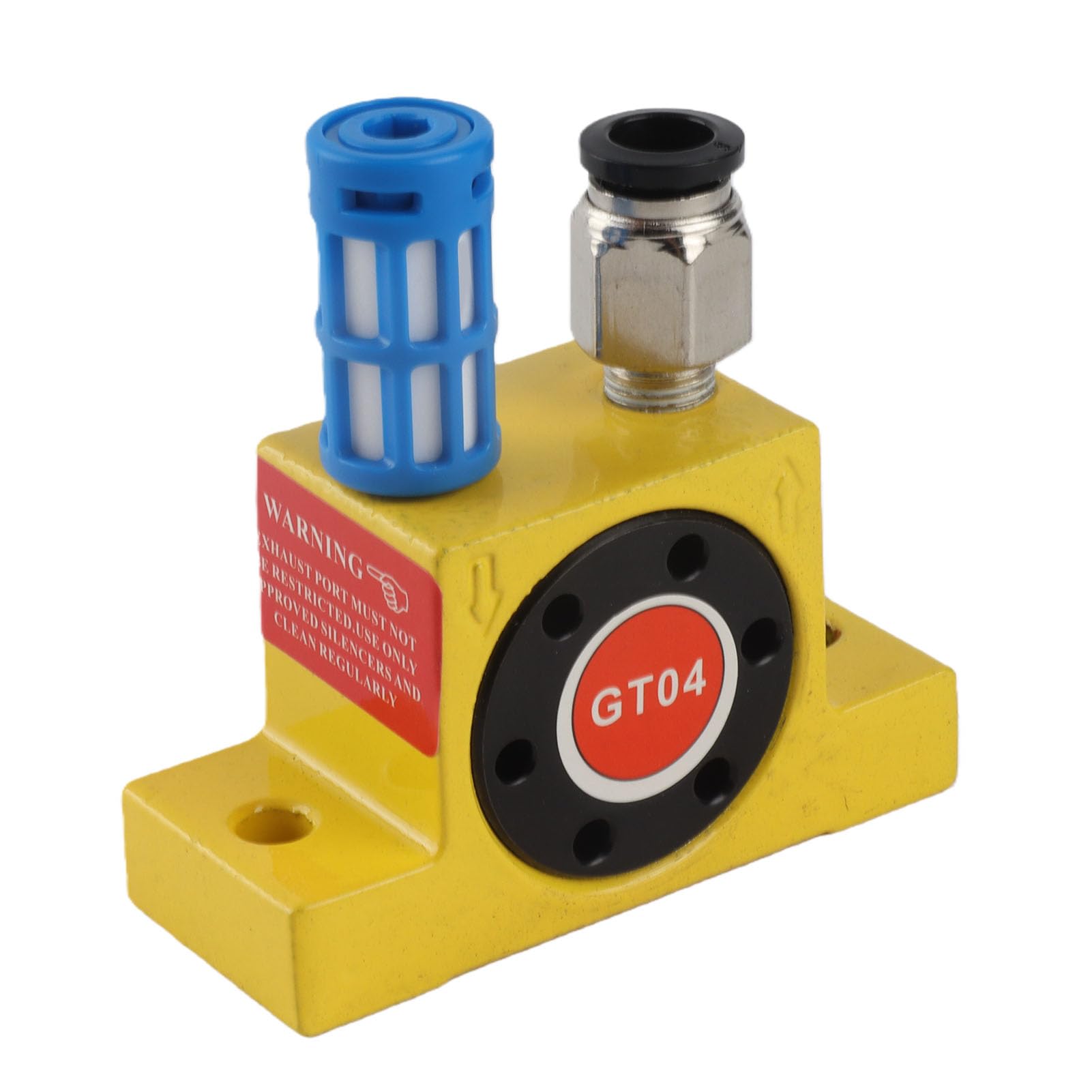 Vibrateur ¨¤ Turbine Pneumatique G1/8, Oscillateur ¨¤ Air, Faible Bruit, Haute Pr¨¦cision CNC, pour Transport de Mat¨¦riaux et Criblage Industriel