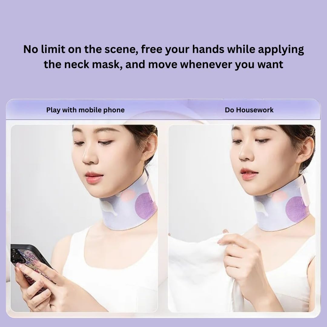 KHAMKARI U-Shaped Silicone Neck Mask Fixing Band Reusable Neck Protection Cover for Skincare Anti-Slip, Comfortable, for Sheet & Gel Masks Enhances Absorption, Lifting & Hydration Neck Care Tool 1