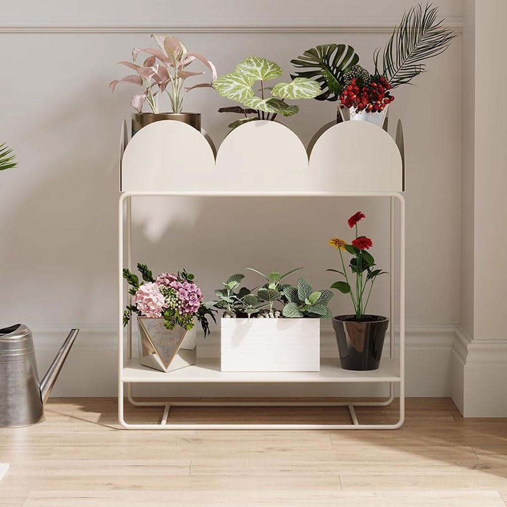 Tiered Plant Stand Indoor Outdoor Balcony Iron Flower Rack Storage Rack Living Room Multi-layer Flower Rack Plant Display Rack Outdoor Plant Stands For Patio