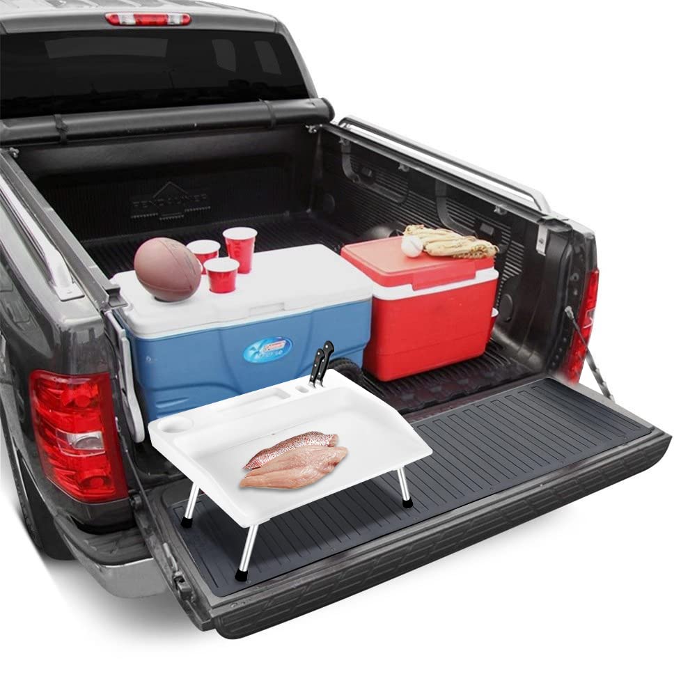 Modern Home Portable Folding Outdoor Tailgate Cutting Board/Prep Tray Fish Fillet Table - Perfect for Fishing/Gardening/Camping/Tailgating