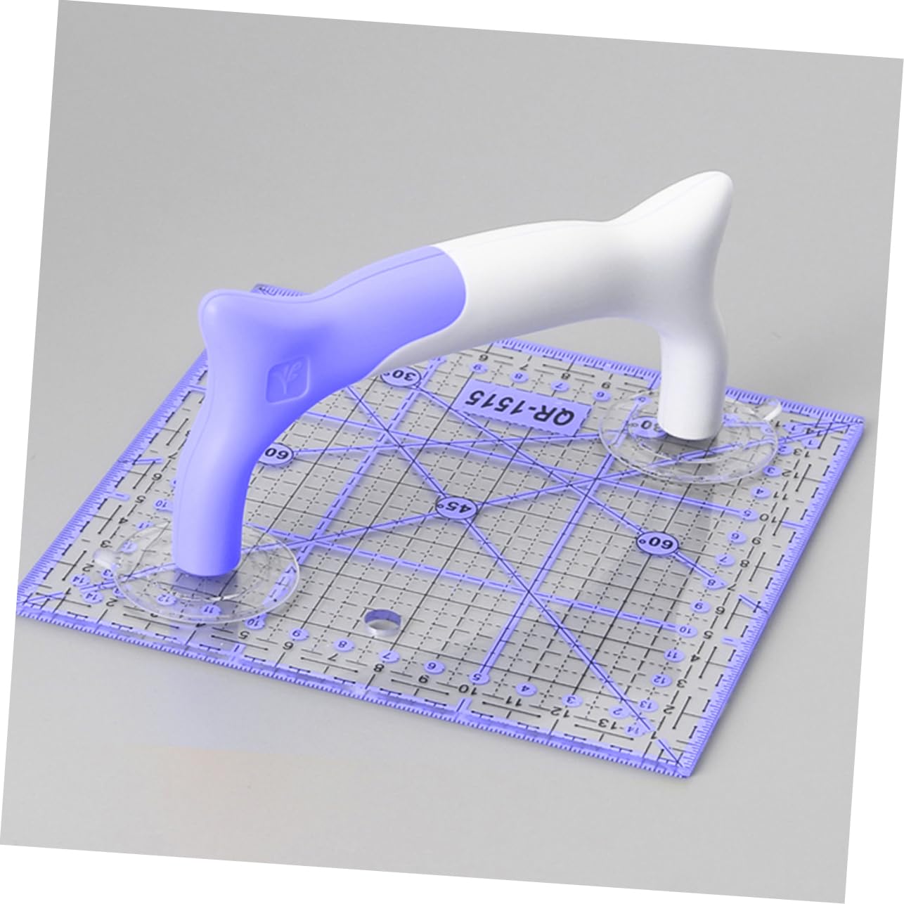 ARTIBETTER 5 Piezas regla de costura mango de regla puntadas s de costura derecho quilters fijador de colchas mango de ventosa para coser acolchada de acolchado a B C