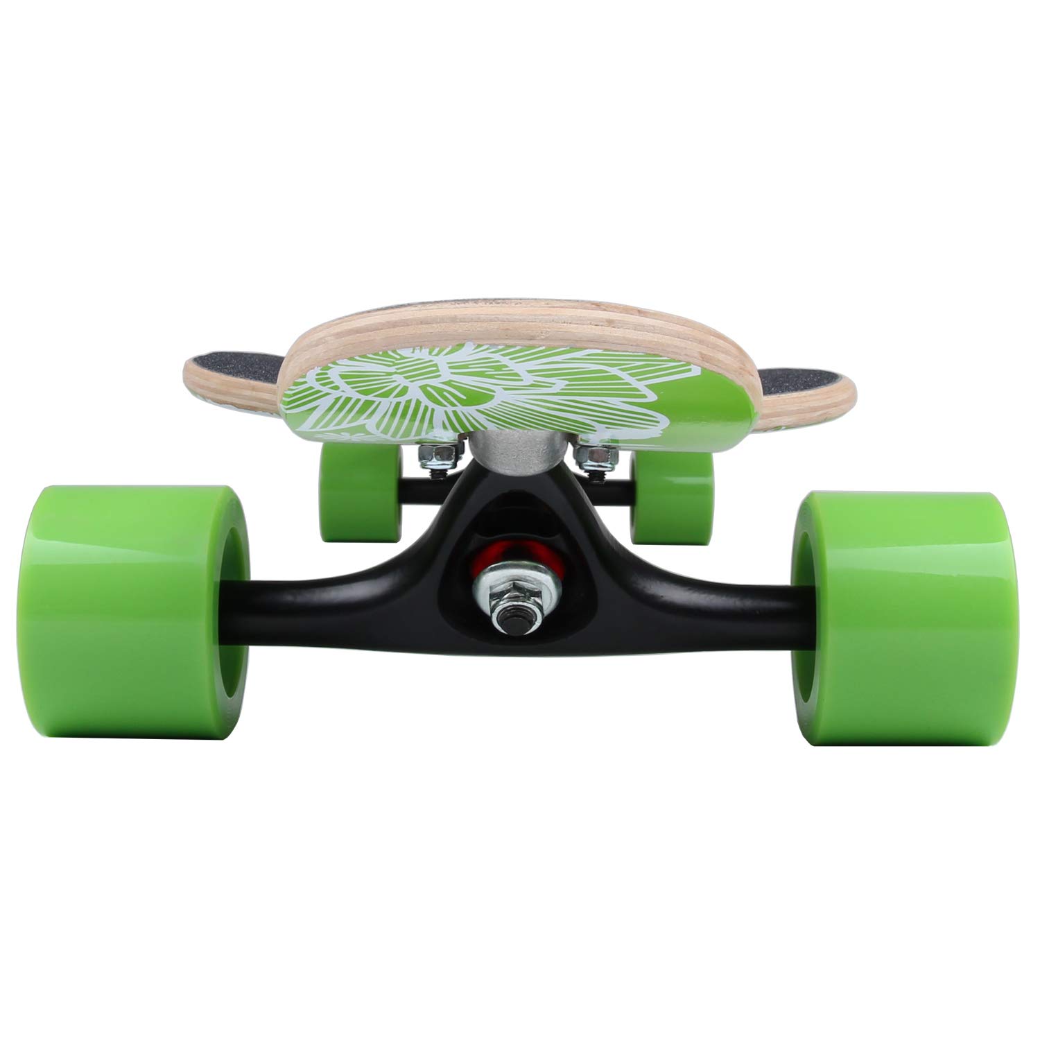 Flex1 fino a 122 kg – Camber Longboard (Flex1 fino a 122 kg, fiore hawaiano – legno d'acero)