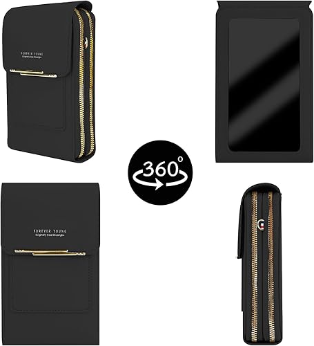 Miniatura 2 de Bolso para teléfono celular, bolsos cruzados para mujer, monederos para teléfono con correa cruzada, bolsa cruzada antirrobo para mujer