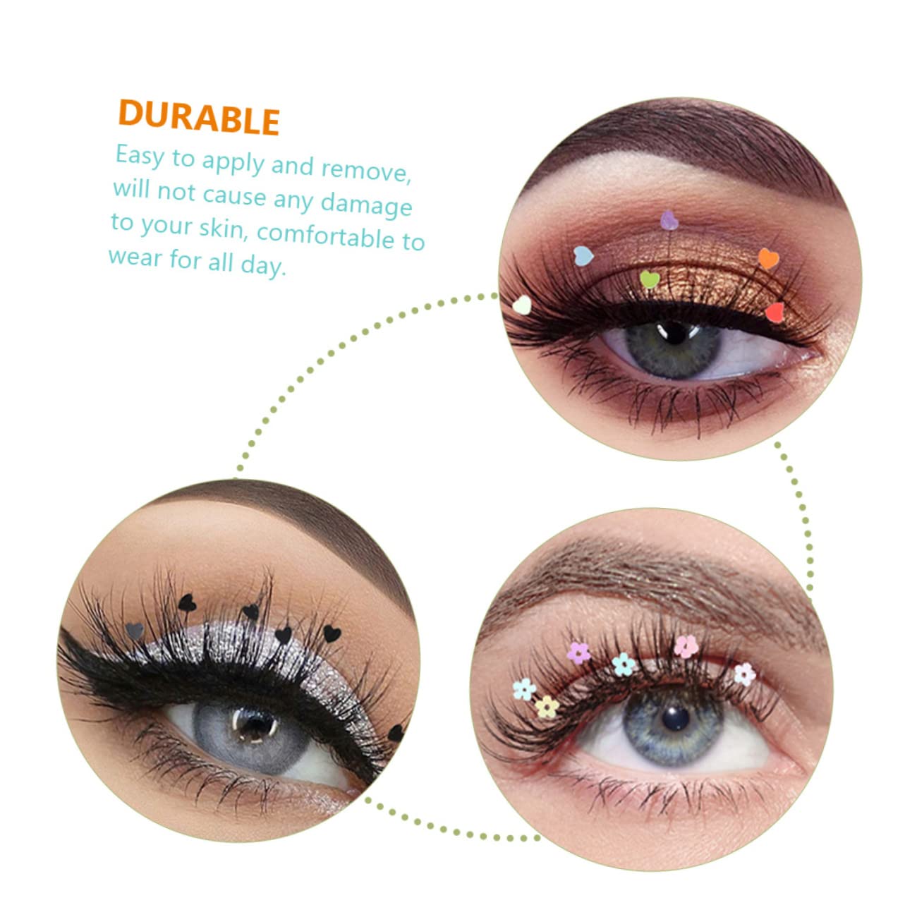 MAGICLULU 5 Set Di Ciglia Finte A Farfalla Glitterate Estensioni Per Ciglia Da Trucco Per Donne Aggiungono Fascino E Lunghezza 4 Paia*5