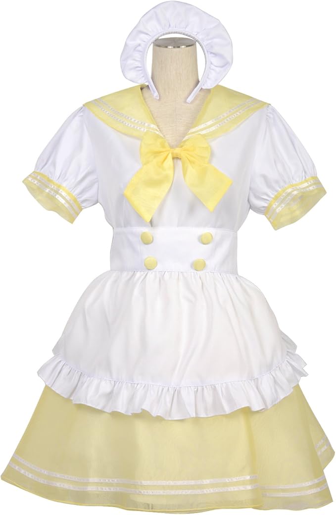 Amazon 8mm ゆめかわ セーラー メイド服 コスプレ 衣装 制服 レディース lサイズ イエロー コスプレ 仮装 通販 Amazon 8mm ゆめかわ セーラー メイド服 コスプレ 衣装 制服 レディース lサイズ イエロー コスプレ 仮装 通販