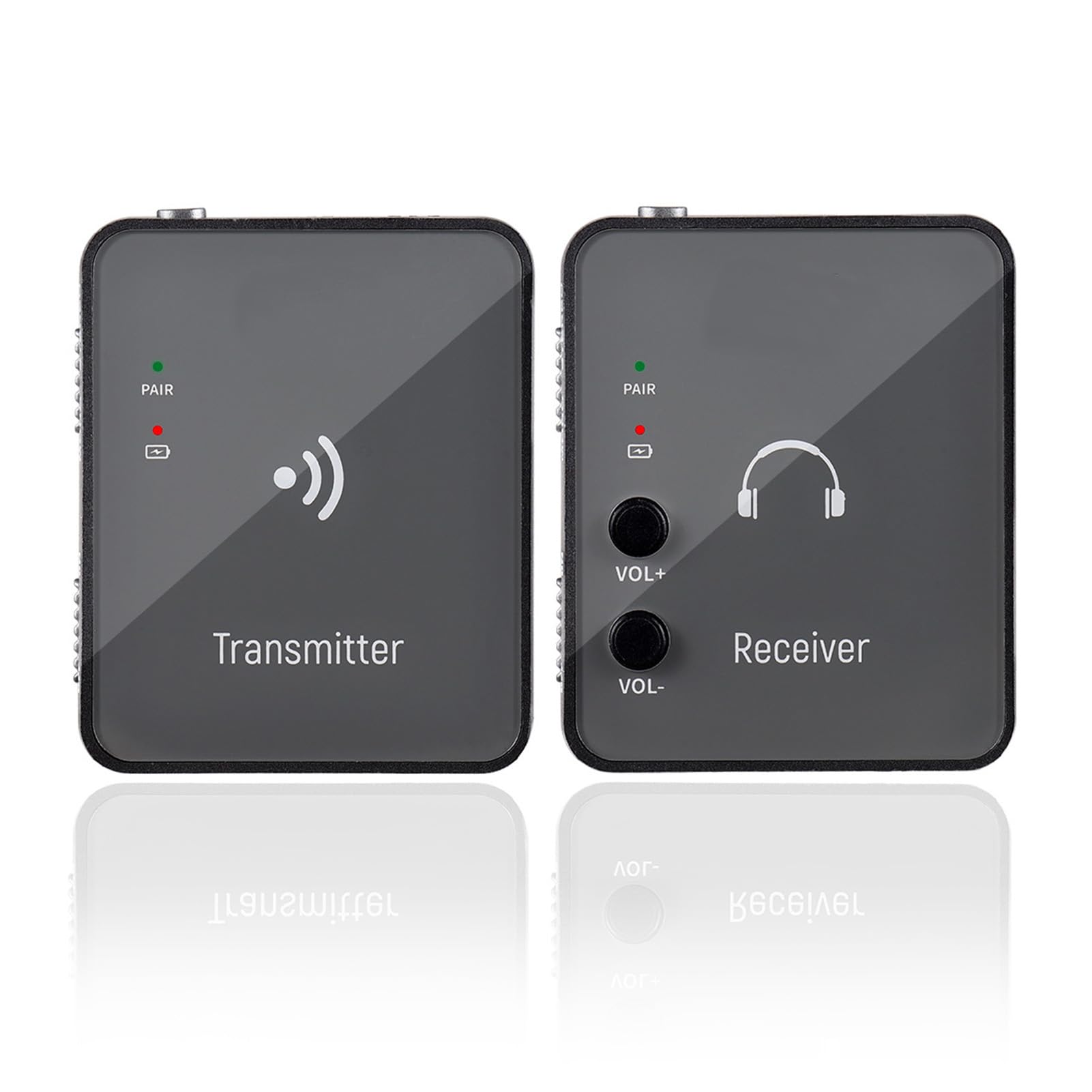 Monitor de Auriculares Inalámbrico de 2,4 GHz Receptor Recargable de 24 Bits para Estudio 7