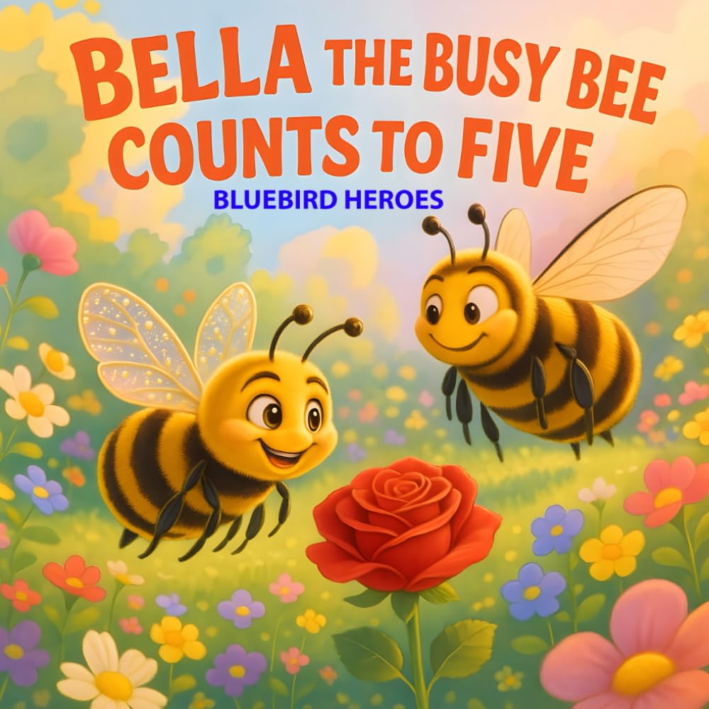 Bella the Busy Bee Counts to Five: Educational Picture Book for Toddlers and Preschoolers Ages 3-5 Teaching Counting and Colors