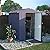 Yardenaler 4x4 FT Metal Outdoor Storage Shed, Garden Tool Shed Kit with Doors & Lock, Waterproof Patio Utility Tool Shed for Backyard and Garden, Gray